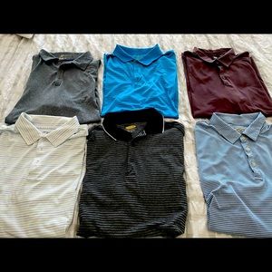 Bundle of 6 Men’s Golf Shirts (Nike, Ashworth,etc)